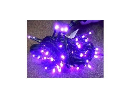 VENKOVNÍ VÁNOČNÍ OSVĚTLENÍ 100 LED - FIALOVÉ