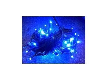 PRC VÁNOČNÍ OSVĚTLENÍ 50 LED DIOD MODRÉ ZD, BLIKAČKY