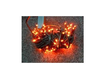 PRC VÁNOČNÍ OSVĚTLENÍ 50 LED DIOD ČERVENÉ ZD, BLIKAČKY