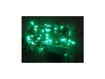 PRC VÁNOČNÍ OSVĚTLENÍ 50 LED DIOD ZELENÉ ZD, BLIKAČKY