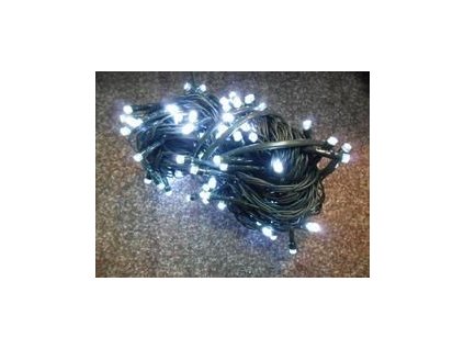 PRC VÁNOČNÍ OSVĚTLENÍ 50 LED DIOD BÍLÉ ZD, BLIKAČKY