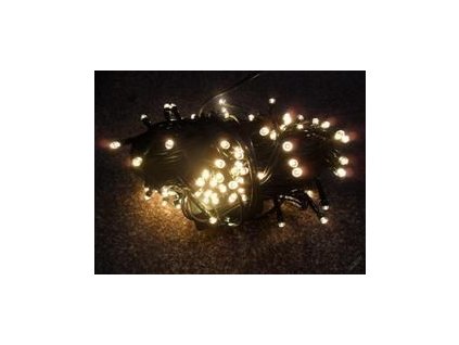 PRC VÁNOČNÍ OSVĚTLENÍ 50 LED DIOD TEPLE BÍLÉ ZD