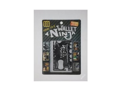 PRC NINJA WALLET - MULTIFUNKČNÍ OTVÍRÁK, NÁŘADÍ 18 V 1