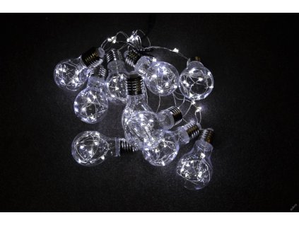 PRC VÁNOČNÍ OSVĚTLENÍ 100LED - DIODY V ŽÁROVCE - BÍLÉ