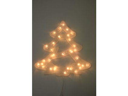 PRC VÁNOČNÍ OSVĚTLENÍ OBRYS STROMEK 40CM TEPLE BÍLÝ