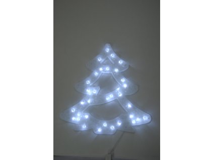 PRC VÁNOČNÍ OSVĚTLENÍ OBRYS STROMEK 40CM BÍLÝ