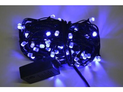 PRC VÁNOČNÍ OSVĚTLENÍ 100 VELKÝCH LED DIOD - MODRÉ