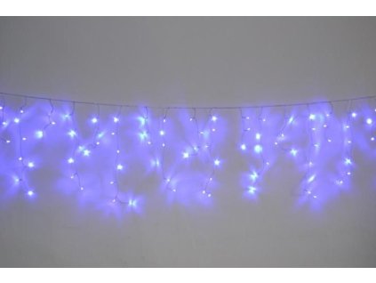 PRC Vánoční venkovní závěs 10 metrů modrý se záblesky