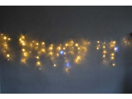 PRC Vánoční venkovní závěs 10 metrů teplý se záblesky