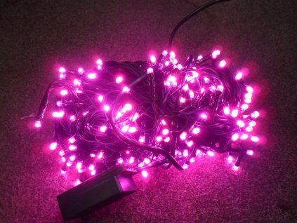 VENKOVNÍ VÁNOČNÍ OSVĚTLENÍ 210 LED - Růžové