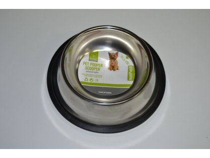 Nerezová miska pro psy 11cm, 0,2l s protiskluzovou úpravou
