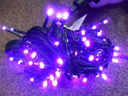 VENKOVNÍ VÁNOČNÍ OSVĚTLENÍ 150 LED - FIALOVÉ