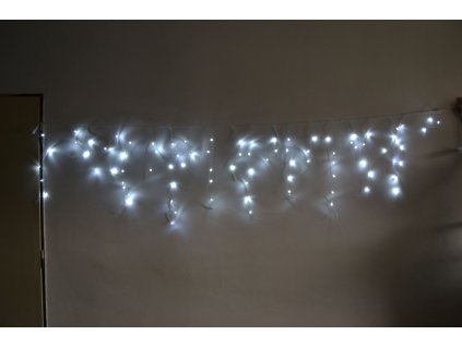 Vánoční venkovní závěs 20 metrů bílý