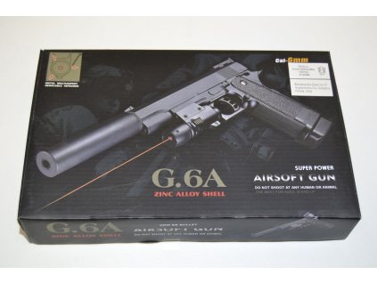 Kovová kuličkovka G6A, kuličková pistole, BB airsoft gun