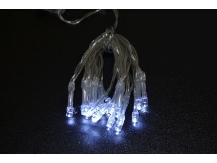 PRC Vánoční osvětlení 20 LED bílé na baterie BD, bateriové