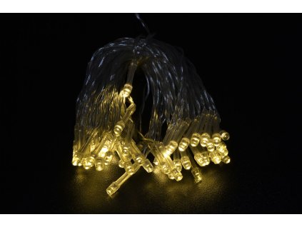 PRC Vánoční osvětlení 50 LED teple bílé na baterie BD, bateriové