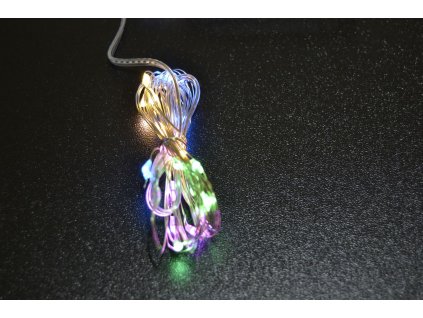 PRC Vánoční osvětlení 20 LED barevné na baterie SD, bateriové