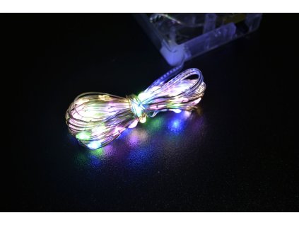 PRC Vánoční osvětlení 50 LED barevné na baterie SD, bateriové