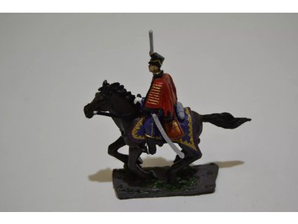 Sběratelský vojáček na koni - Vojín z husarského pluku 1812 - 1814