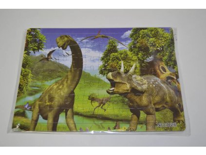 Puzzle 70 dílků D26 - Dinosauři Brachiosaurus