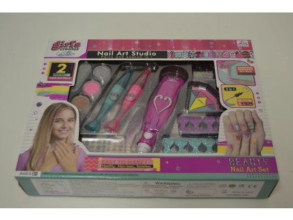 Dětská sada na zdobení nehtů - girls creator  Nail Art Studio - nehty