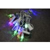 PRC VÁNOČNÍ OSVĚTLENÍ 12 LED SVÍČEK S KOLÍČKY -BAREVNÉ