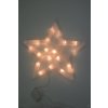 PRC VÁNOČNÍ OSVĚTLENÍ OBRYS HVĚZDA 30CM TEPLE BÍLÁ