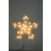PRC VÁNOČNÍ OSVĚTLENÍ OBRYS HVĚZDA 37CM TEPLE BÍLÁ
