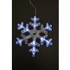 Závěsné bateriové vánoční osvětlení do okna vločka bílá