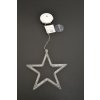 Závěsné bateriové vánoční osvětlení do okna hvězda teple bílá