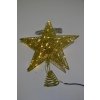 Vánoční osvětlení - venkovní drátěná hvězda 20cm zlatá