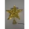 Vánoční osvětlení - venkovní drátěná hvězda 30cm zlatá