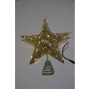 Vánoční osvětlení - venkovní drátěná hvězda 30cm šampaň