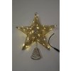 Vánoční osvětlení - venkovní drátěná hvězda 15cm šampaň