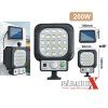 Solárna lampa 13cm, 128cobled, 200w so snímačom pohybu externy solarny panel
