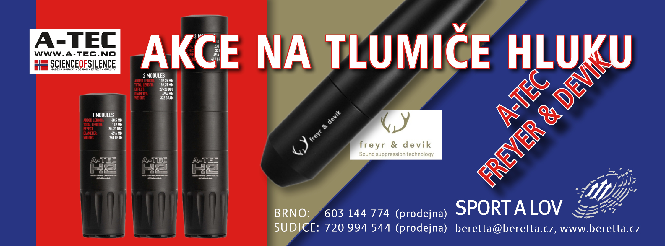 Tlumiče hluku sleva