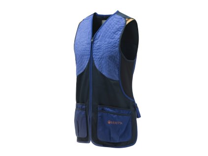Střelecká vesta Beretta DT11 Microsuede Slide, modrá (2)