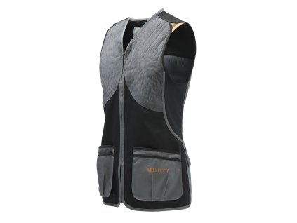 Střelecká vesta Beretta DT11 Microsuede Slide, černá&šedá (2)