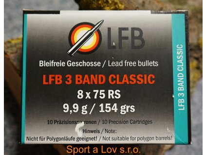 Náboje LFB 8 x 75 RS 3Band Classic  9,9g/154gr.
