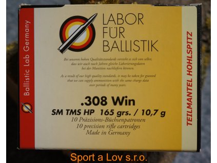 Náboje LFB .308Win Solid 10,7g/165gr.