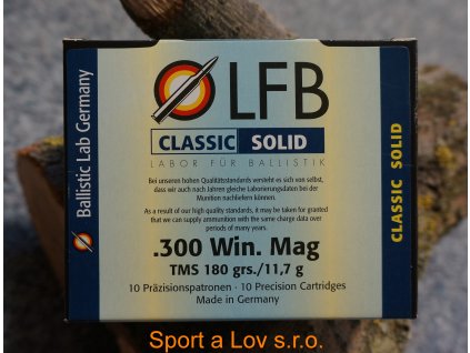 Náboje LFB 300Win.Mag. Classic solid 11,7g/180gr.
