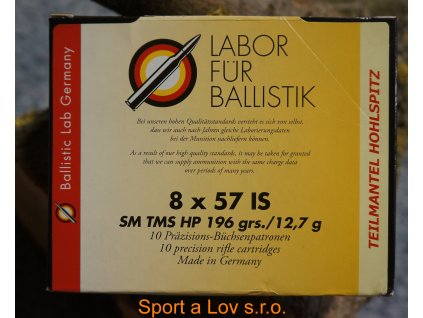 Náboje LFB 8 x 57IS Solid 12,7g/196gr.
