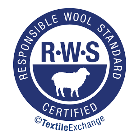Logo der Zertifizierung RWS (Responsible Wool Standard)