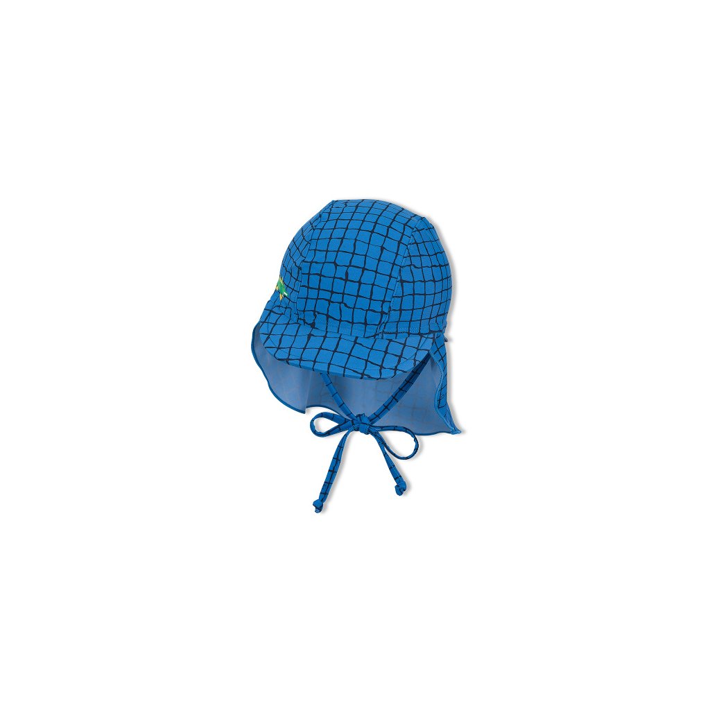 Dětský UV klobouk s plachetkou modrý krokodýl STERNTALER