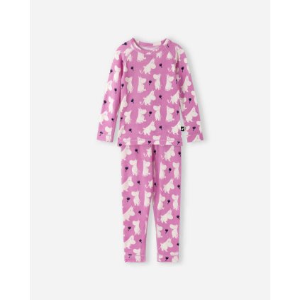 Dětská souprava z merino vlny a lyocellu růžová Rose pink Moomin Reima