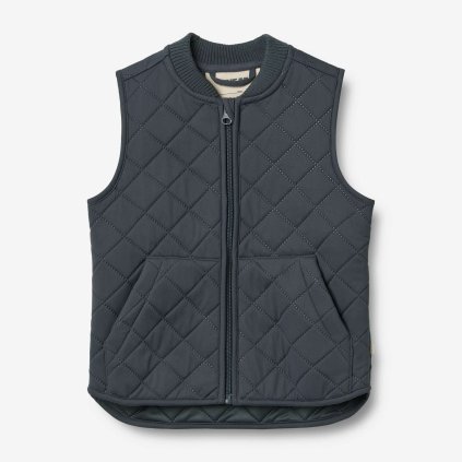 Dětská termo vesta Gilet Ede modrá Ink WHEAT
