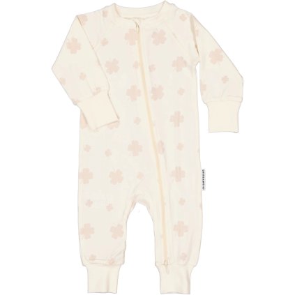 Bambusové rostoucí pyžamo (overal) Beige Clover Geggamoja