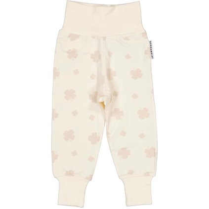 Bambusové dětské rostoucí kalhoty Beige clover Geggamoja