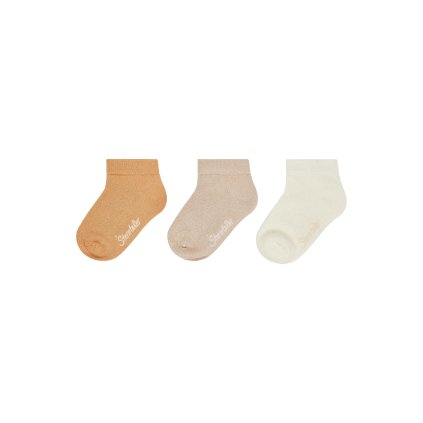 Dětské ponožky z bambusové viskózy nízké do tenisek 3 páry sand (913) Sterntaler