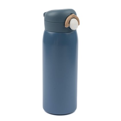 Dětská nerezová lahev na vodu modrá (480ml) Fabelab